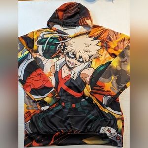 Bakugou Katsuki Japanese Anime Hoodie Size Medium